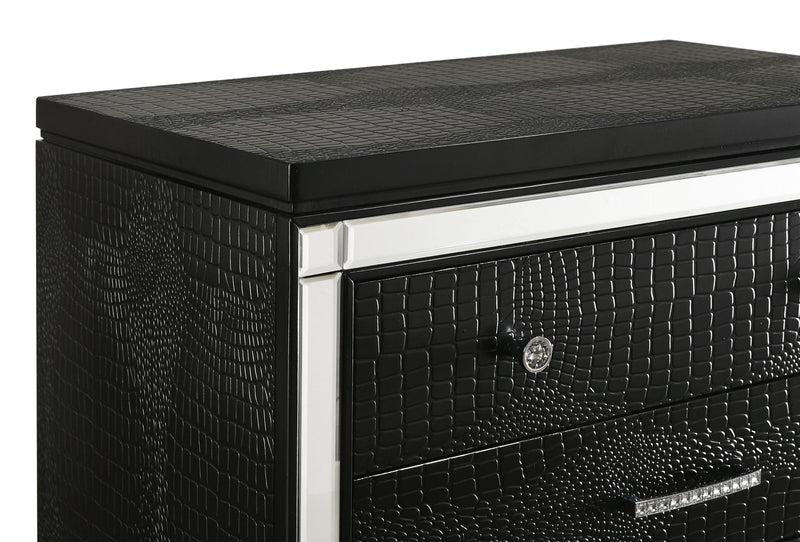 New Classic Furniture Valentino Black Nightstand