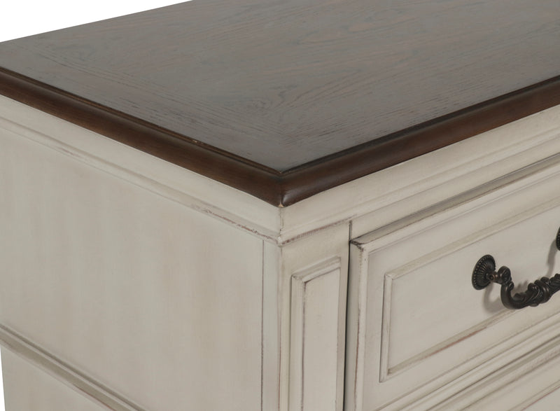 New Classic Furniture Anastasia Antique White Nightstand