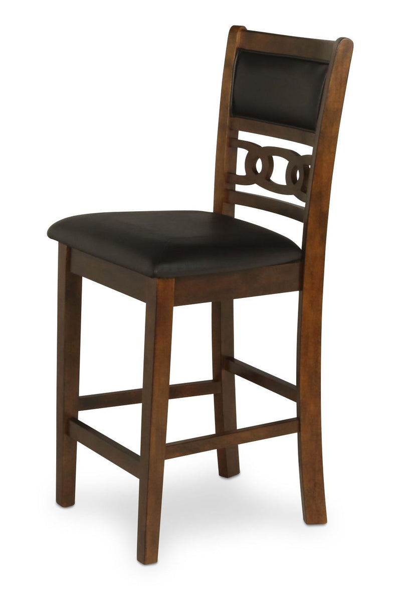 2 New Classic Furniture Gia Brown Counter Height Chairs