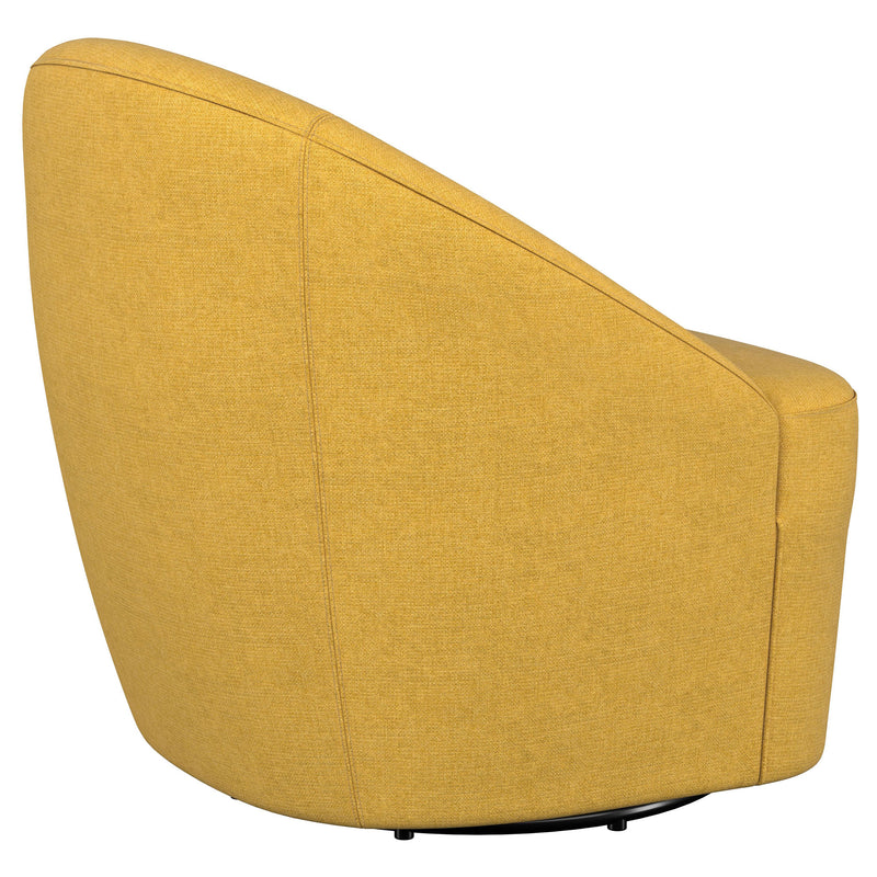 Coaster Furniture Leon Mustard Yellow Accent Swivel Chair
