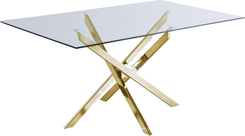 Meridian Furniture Xander Gold Dining Table