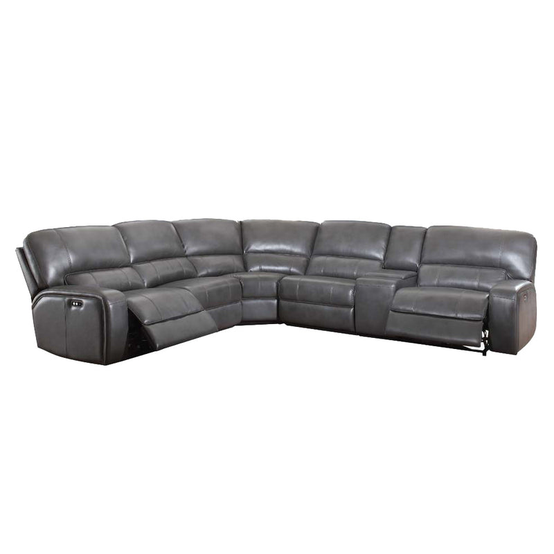 Acme Furniture Saul Gray Power Motion Sectional