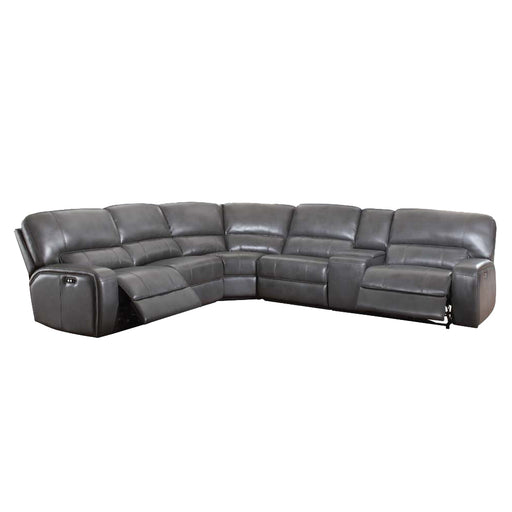 Acme Furniture Saul Gray Power Motion Sectional