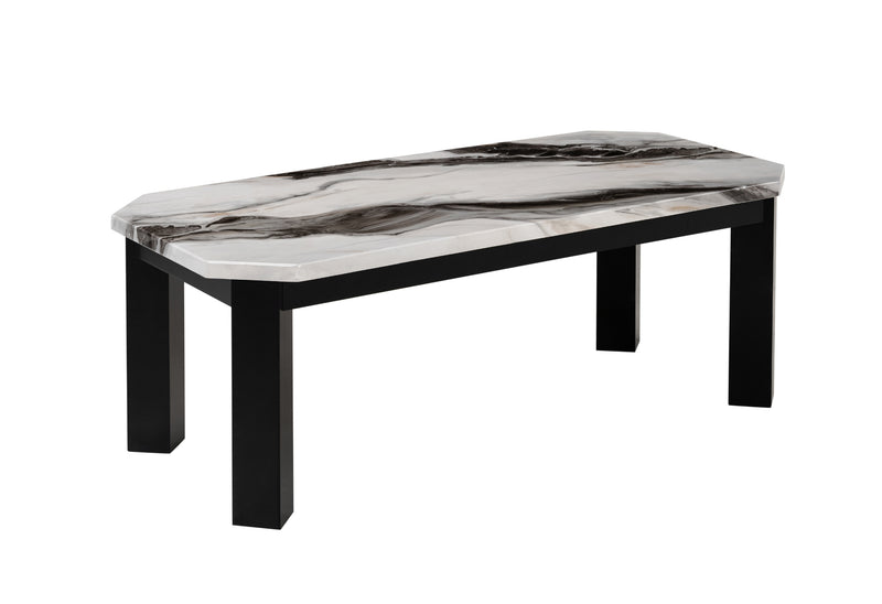 Global Furniture T06 Black White 3pc Coffee Table Set