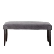 Steve Silver Napoli Gray Velvet Dining Bench