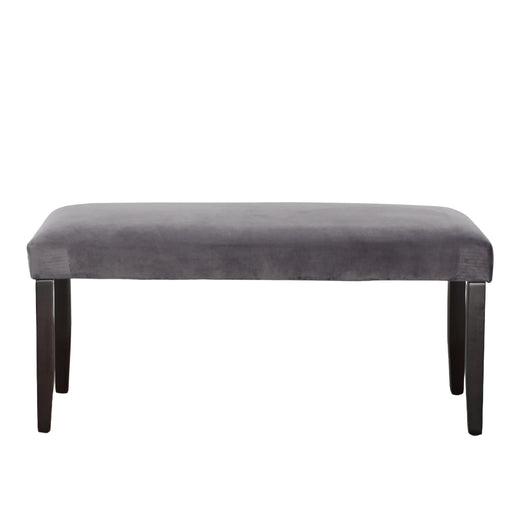 Steve Silver Napoli Gray Velvet Dining Bench