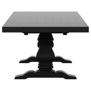 Coaster Furniture Florence Distressed Black Extension Dining Table