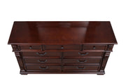 Glory Furniture Lyndon Cherry 9 Drawer Dresser
