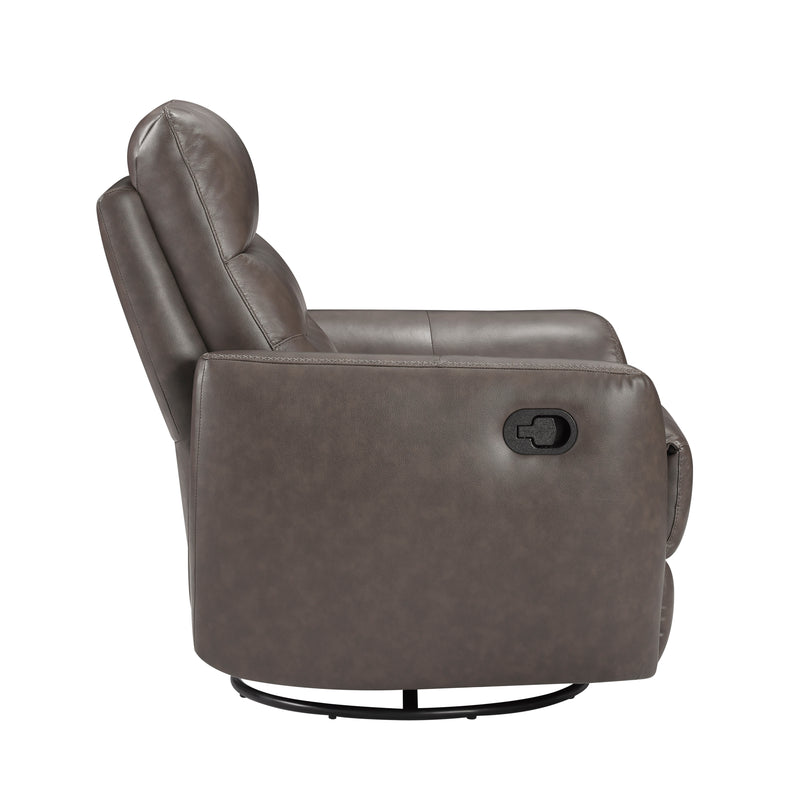Home Elegance Cassian Brown Swivel Glider Reclining Chair