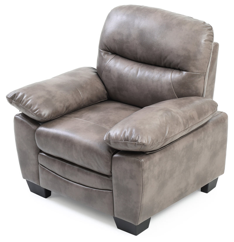 Glory Furniture Marta Black Faux Leather Chair