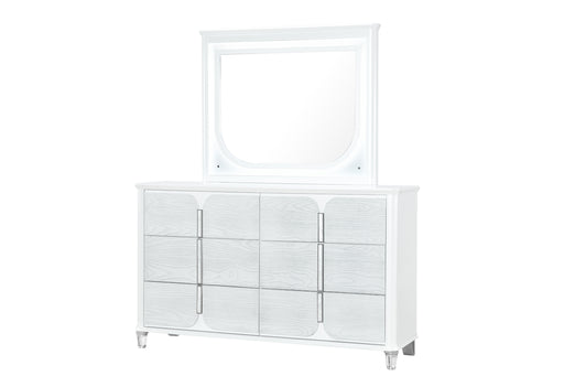 Global Furniture Apollo Grey Dresser and Mirror