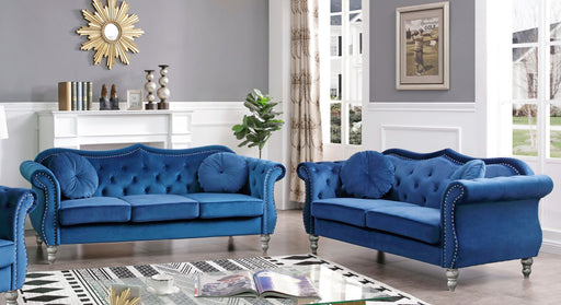 Glory Furniture Hollywood Navy Blue 2pc Living Room Set