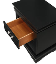 Crown Mark Louis Philip Black Night Stand