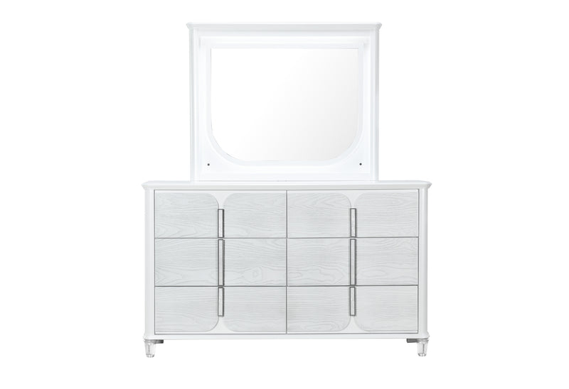 Global Furniture Apollo Grey Dresser and Mirror