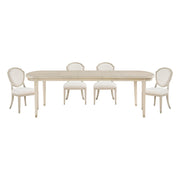 Home Elegance Genoa Ivory Light Oak 5pc Dining Room Set