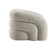 Acme Furniture Irma Gray Boucle Swivel Accent Chair