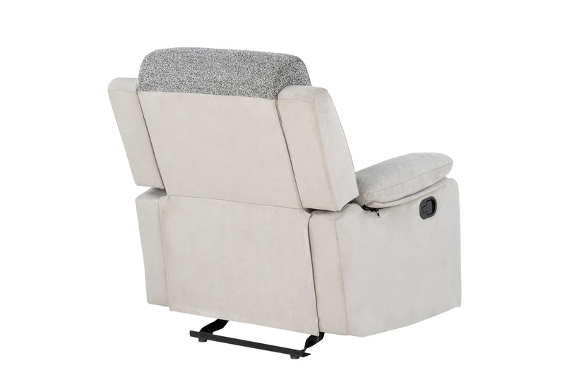 Global Furniture U6027 Grey Glider Recliner