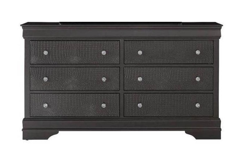 Global Furniture Pompei Metallic Grey Dresser