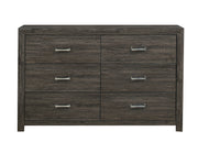 Home Elegance Edina Dark Gray Dresser and Mirror