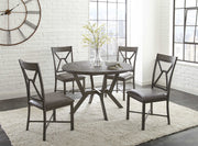 Steve Silver Alamo Gray Round Dining Table