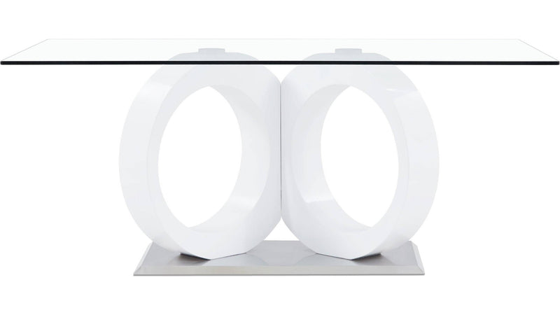 Global Furniture D9002 White Black 5pc Dining Room Set