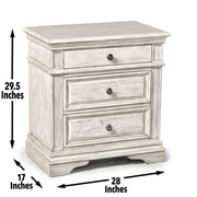 Steve Silver Highland Park Waxed Driftwood Nightstand