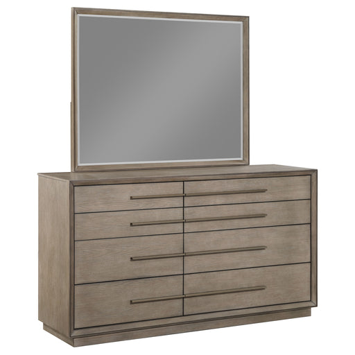 Coaster Furniture Durango Washed Oak Brown Dresser and Mirror