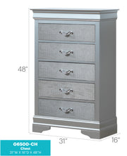 Glory Furniture Lorana White Pearl Chest