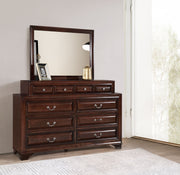 Glory Furniture LaVita Cappuccino Dresser and Mirror