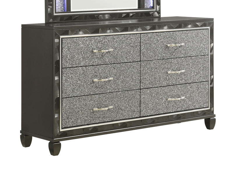 New Classic Furniture Radiance Black Pearl Dresser