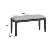 Acme Furniture Marit Gray Bench