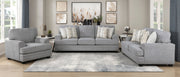 Home Elegance Bradford Gray 3pc Living Room Set