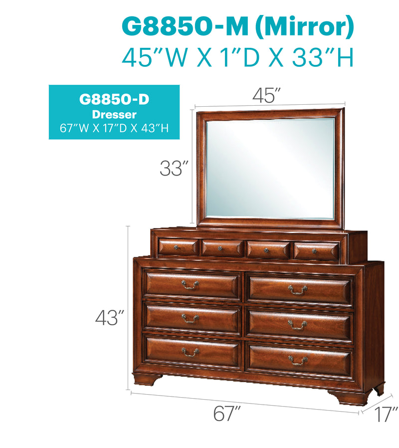 Glory Furniture LaVita Cappuccino Dresser