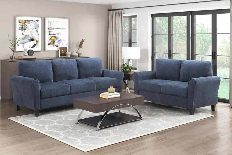 Home Elegance Ellery Sand 2pc Living Room Set