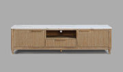 Crown Mark Kara Cerused Natural TV Stand