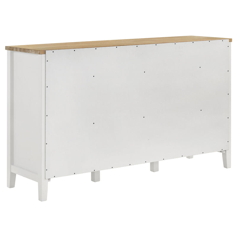 Coaster Furniture Hollis Brown White 2 Door Dining Sideboard