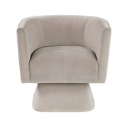 Home Elegance Candace Taupe Swivel Chair