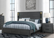 Global Furniture Cypress Dark Grey Nightstand