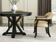 Steve Silver Rylie Camel Castered Captains Chair