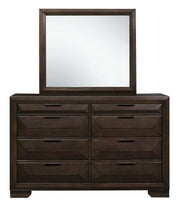 Home Elegance Chesky Warm Espresso Dresser and Mirror