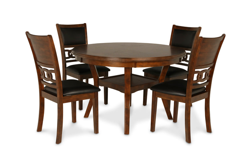 New Classic Furniture Gia Ebony Round 5pc Dining Set