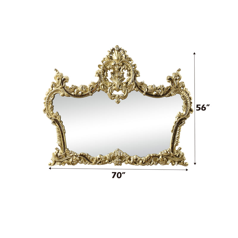 Acme Furniture Desiderius Antique Gold Brown Mirror