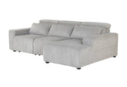 Global Furniture U5945 Grey Power Sectional