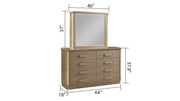 Galaxy Home Medusa Gold Dresser And Mirror