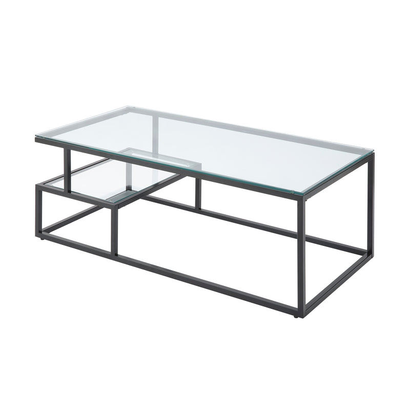 Home Elegance Elyria Black 3pc Coffee Table Set