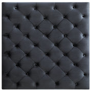 Glory Furniture Nola Black Velvet Reversible Sectional With Ottoman