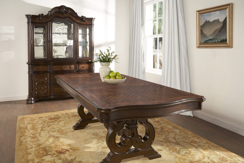 Steve Silver Royale Warm Brown Pecan Dining Table