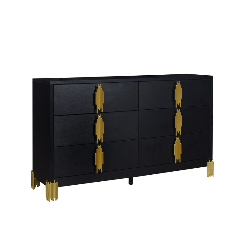 New Classic Furniture Empire Black Dresser And Mirror