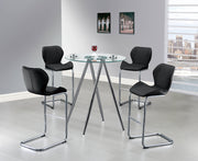Global Furniture D1503 Clear Silver Bar Table