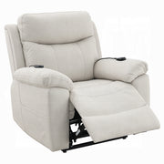 Acme Furniture Chriki Light Gray Power Recliner